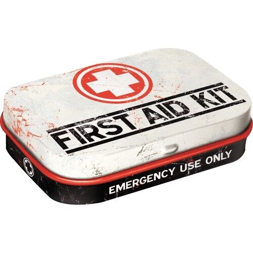 Cajita Mints 6x9,5x2 cms. Nostalgic Pharmacy First Aid Kit - Classic
