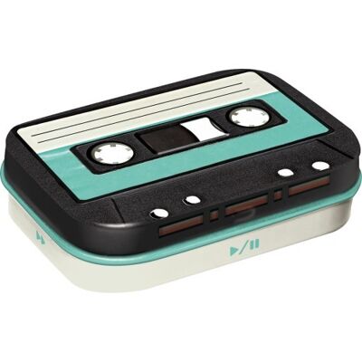 Mints box 6x9.5x2 cm. Achtung Retro Cassette