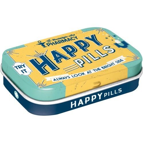 Cajita Mints 6x9,5x2 cms. Nostalgic Pharmacy Happy Pills