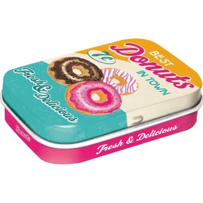 Mints box 6x9.5x2 cm. USA Donuts