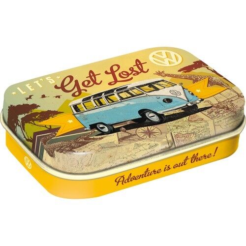 Cajita Mints 6x9,5x2 cms. Volkswagen VW Bulli - Let's Get Lost