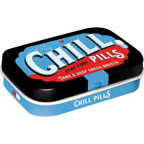 Cajita Mints 6x9,5x2 cms. Nostalgic Pharmacy Chill Pills