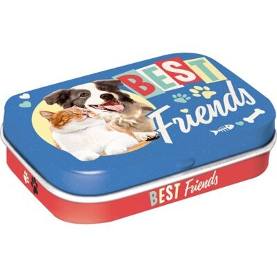 Mints box 6x9.5x2 cm. Animal Club Best Friends Cat & Dog