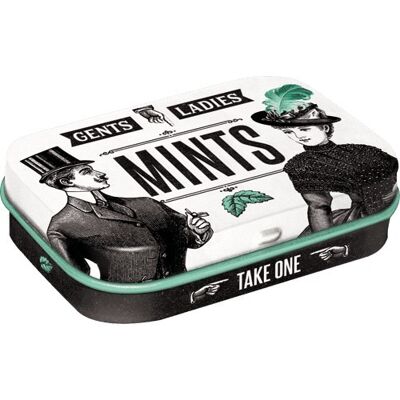 Mints box 6x9.5x2 cm. Ladies & Gentlemen Mints