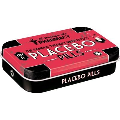 Bonbons XL boîte 4x6x1,6 cm. Pharmacie nostalgique Placebo
