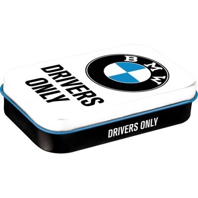 Mints XL-Box 4x6x1,6 cm. BMW - Nur für Fahrer