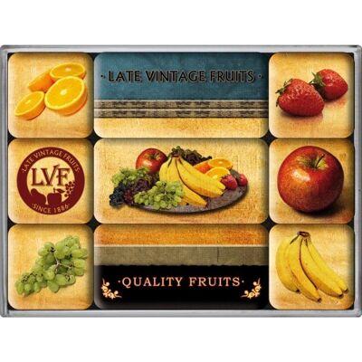 Set d'aimants (9 pièces) Home & Country Quality Fruits