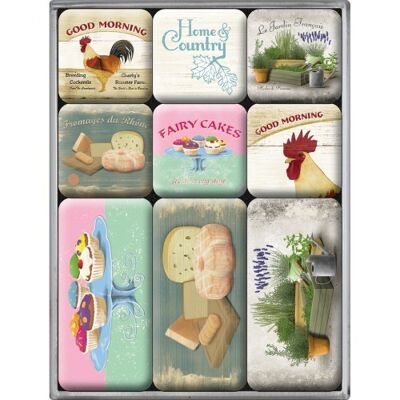 Magnet set (9 pieces) Home & Country Home & Country