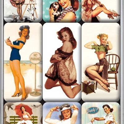 Set di magneti (9 pezzi) Pin Up - Parking