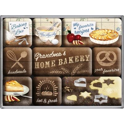 Magnet-Set (9-teilig) Home & Country Home Bakery