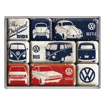 Magnet set (9 pieces) Volkswagen VW - The Original Ride
