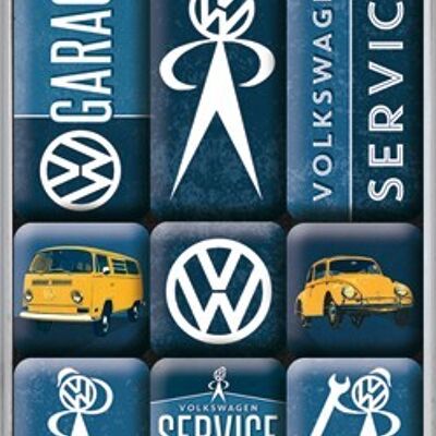Juego de imanes (9 piezas) VW Service