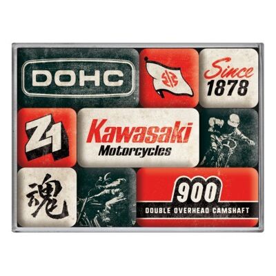 Magnet set (9 pieces) Kawasaki Kawasaki - Motorcycles Since 1878