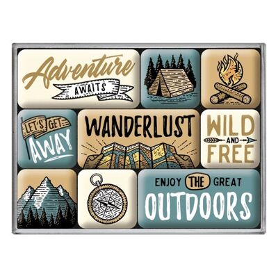 Magnet set (9 pieces) Outdoor Adventure