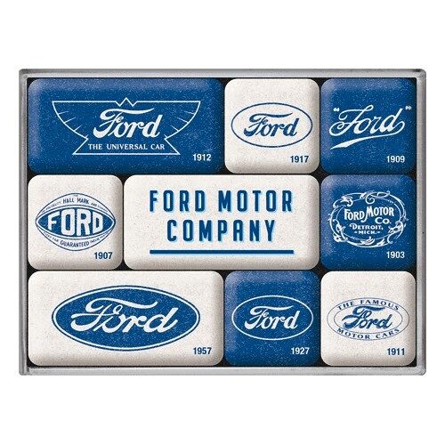 Juego de imanes (9 piezas) Ford - Logo Evolution