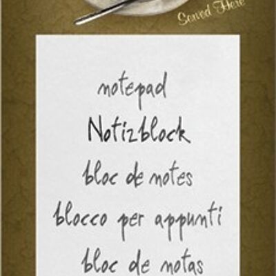 Latte Macchiato Magnetic Notepad