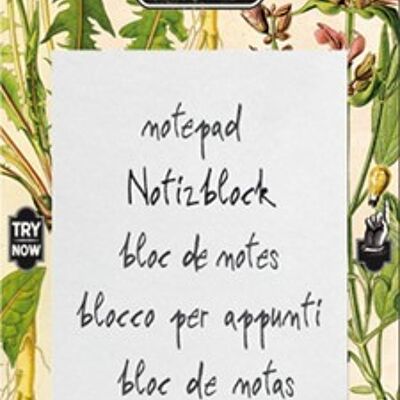 Bloc-notes magnétique Nostalgic Pharmacy Memory Booster