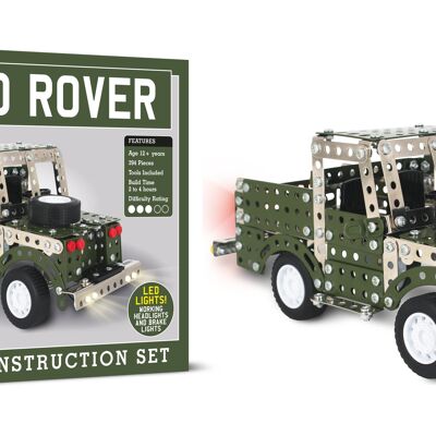 Land Rover mit LED-Leuchten Metallbaukasten