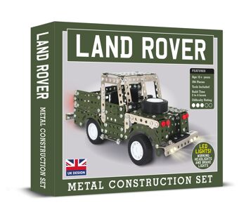 Land Rover avec jeu de construction en métal avec lumières LED 5