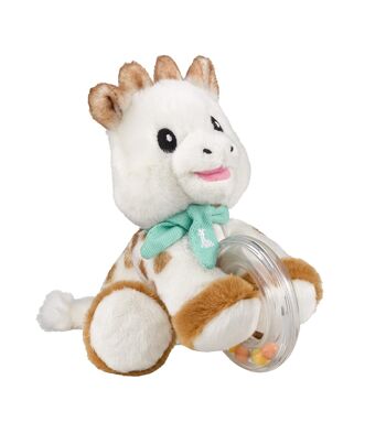 Mini peluche Sophie la girafe avec hochet 1