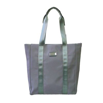 Ruby Nylon Shopper Style Bag - Grey