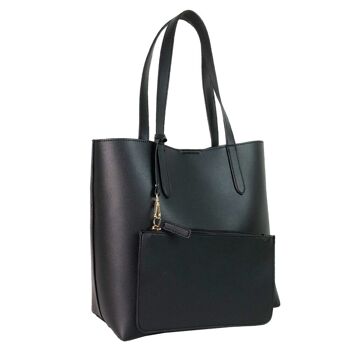 Grand sac cabas Priscilla avec porte-monnaie - Noir 2