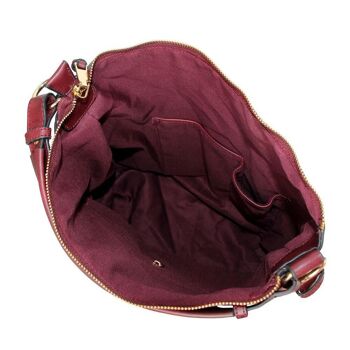 Sac souple à panneaux en marbre Gracia Noir Rouge 4