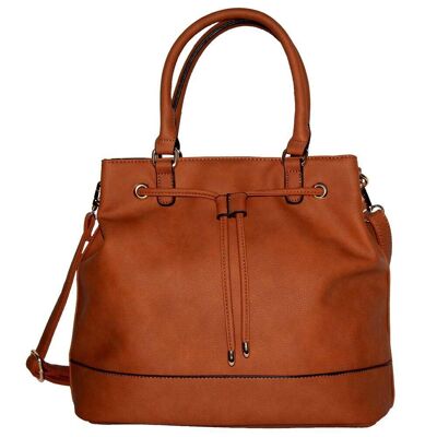 Sac Cabas Elspeth - Noir Marron Clair