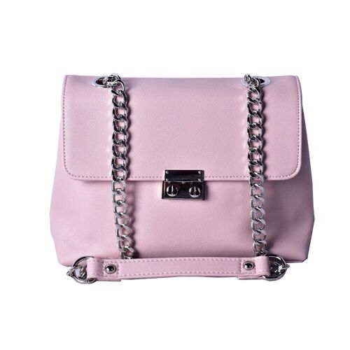 Chain Trim Mini Cross Body Bag Nude