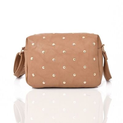 Bolso bandolera Jamie con tachuelas - Beige