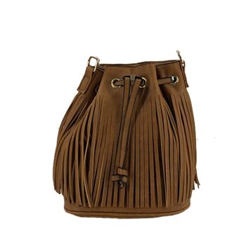 Sac Seau Freyah Fringe - Tan Mauve 1