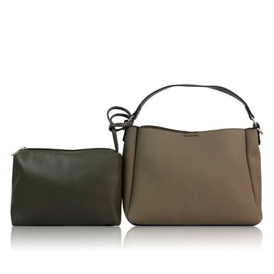 Relia Crossbody Bag - Black Khaki