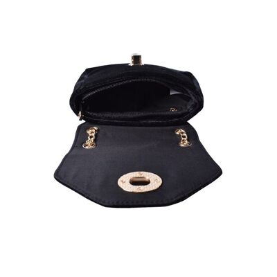 Bolso bandolera Aphra con cierre giratorio - Negro Negro