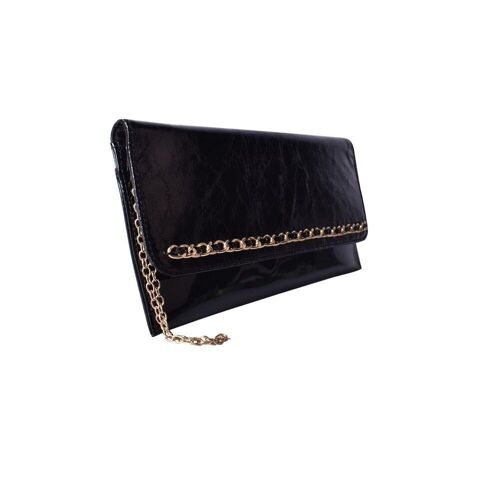 Bechet Flat Pouch Bag - Black