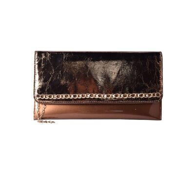 Bechet Flat Pouch Bag - Gold