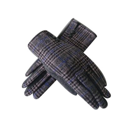 Tartan-Handschuh Dunkelgrau