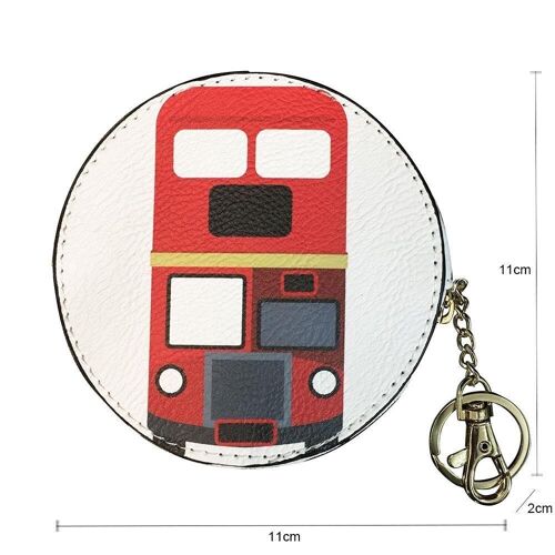 Bus Coin Purse Red