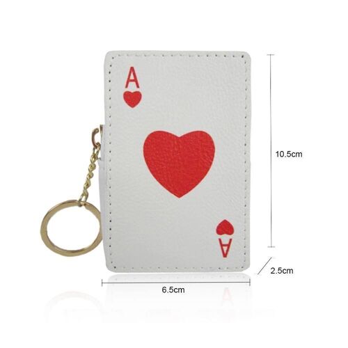 Ace Of Spades Coin Purse - White White