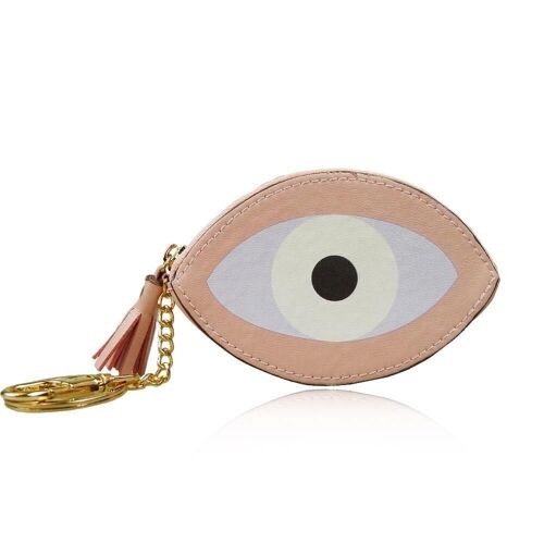 Evil Eye Coin Purse Pink