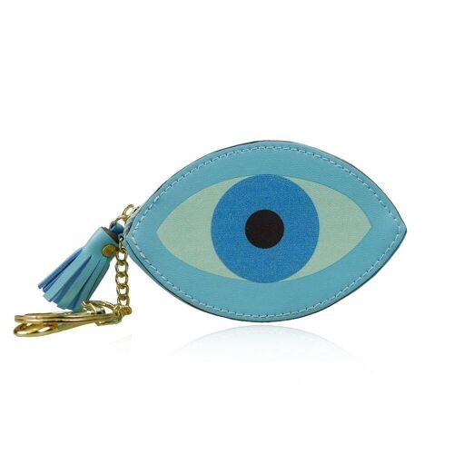 Evil Eye Coin Purse Blue