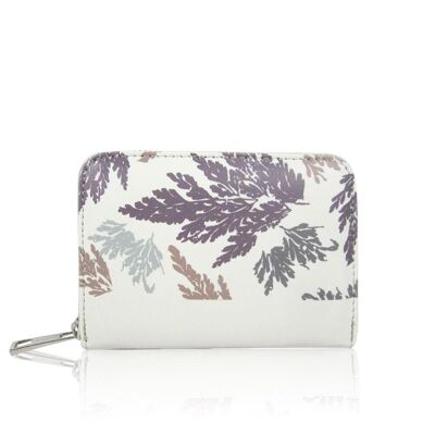 Monedero Kacey Leaf Pattern Beige