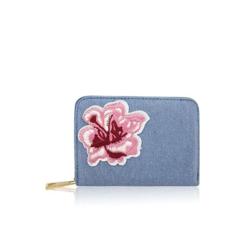 Bryony Flower Purse Light Blue