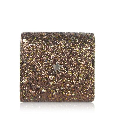 Latoya Small Glitter Geldbörse Bronze