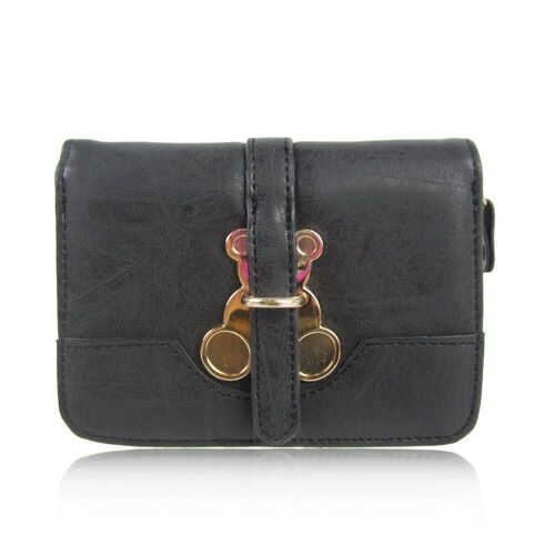 Bear Short Purse Black