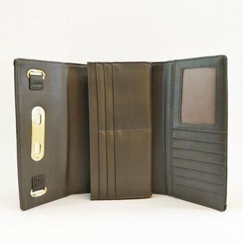 New Anneli Belt Faux Leather Purse Sophisticated Classic Wallet Noir 6
