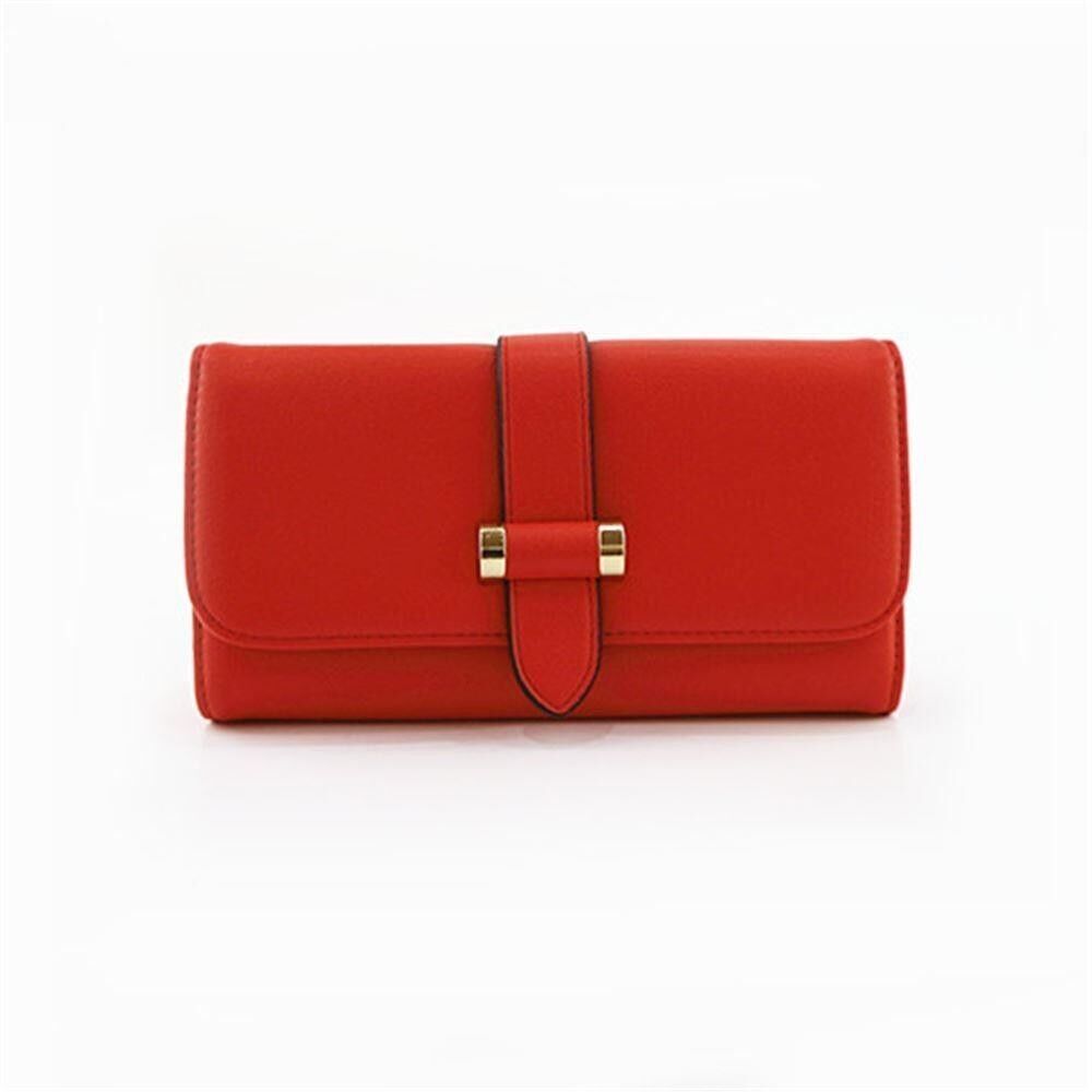 Ellie-May Geldbörse mit Metallstegbesatz – Orange