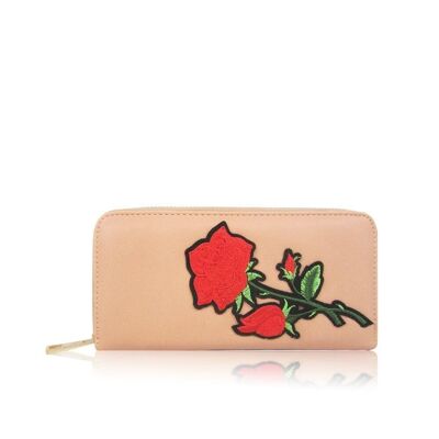 Porte-monnaie Daliah Rose Long Rose Clair