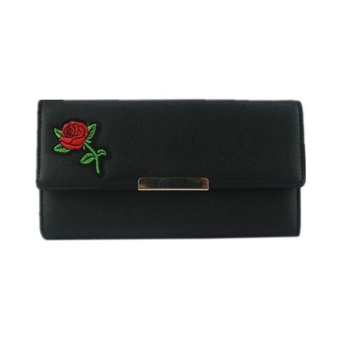 Saffron Rose Purse Black