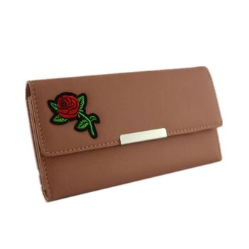 Porte-Monnaie Safran Rose Marron 2