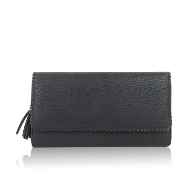 Monedero Liberty Tassel Largo Negro